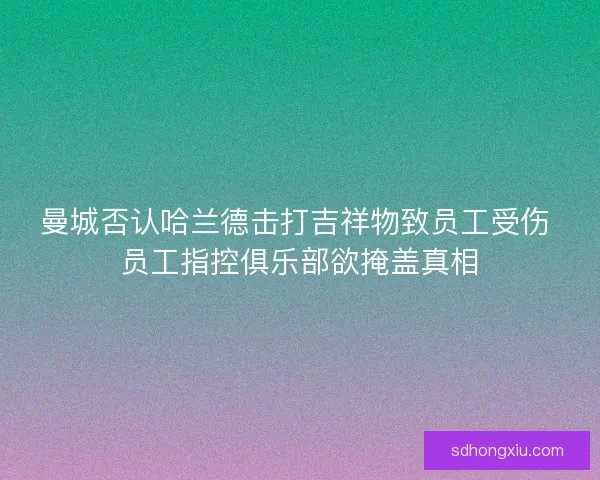 曼城否认哈兰德击打吉祥物致员工受伤 员工指控俱乐部欲掩盖真相